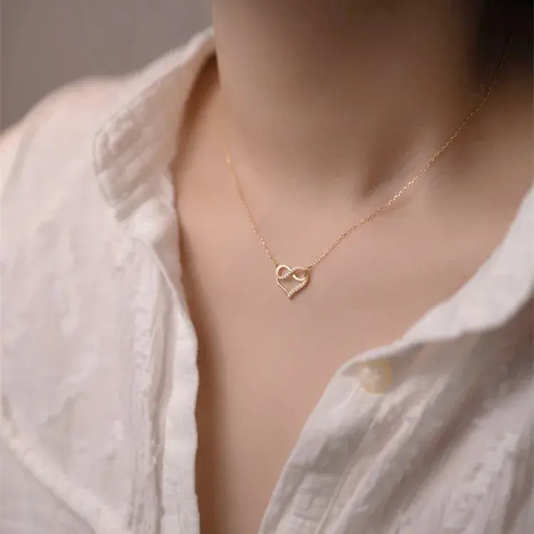 Infinity Heart Necklace -925 Sterling Silver - FY0207